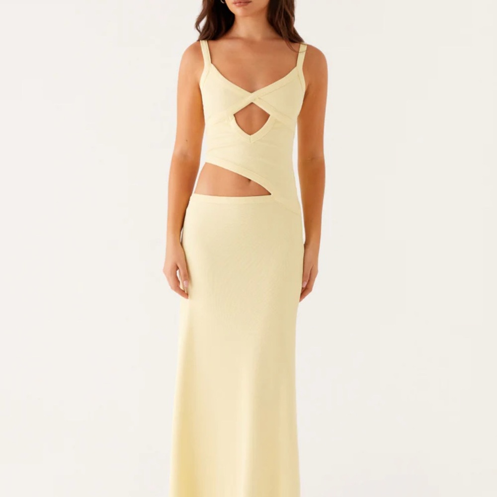 Peppermayo Jocelyn Maxi Dress yellow